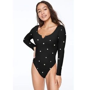 NWT Victoria’s Secret PINK Long Sleeve Bodysuit